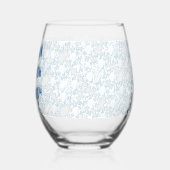 Laat het sneeuwvlokken wijnglas zonder voet (Rechts)