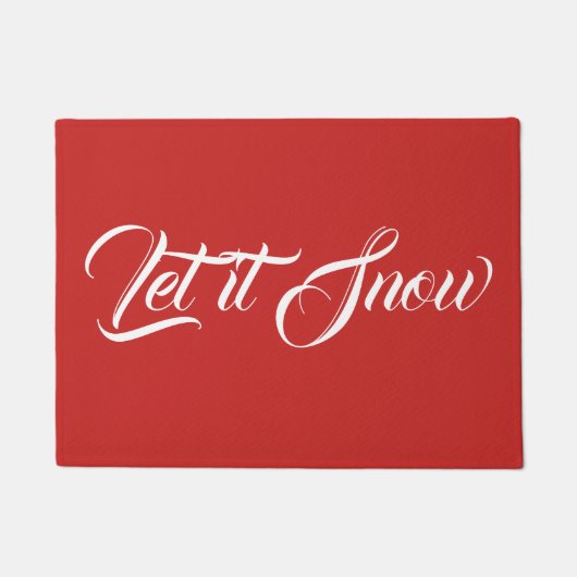 Laat het Snow Doormat Deurmat (Voorkant)