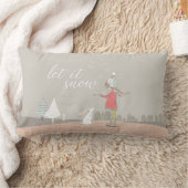 Laat het Snow Girl en Bunny Kussen (Deken)