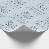 Laat het Snow Wrapping Paper Cadeaupapier (Hoek)