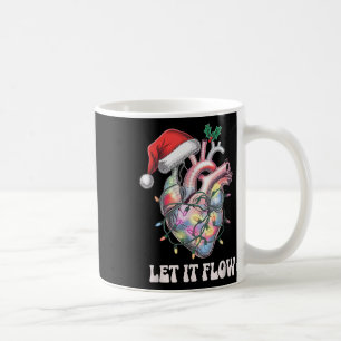 Laat het stromen Hartverpleegster Kerstmis Hart Ve Koffiemok