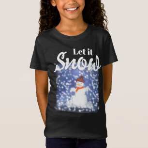 Laat het T-shirt sneeuwen