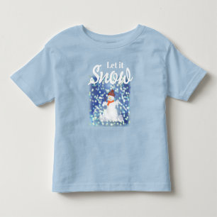 Laat het T-shirt sneeuwen