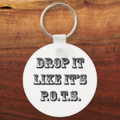 laat het vallen als zijn potten sleutelhanger (Voorkant)