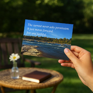 Laat het water je herinneren, poëtische scène Jame Briefkaart