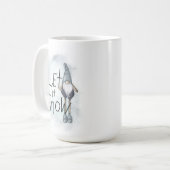 Laat het wintergnome sneeuwen koffiemok (Voorkant links)