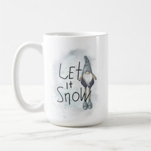Laat het wintergnome sneeuwen koffiemok