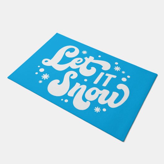 Laat het winterontwerp sneeuwen deurmat (Schuin)