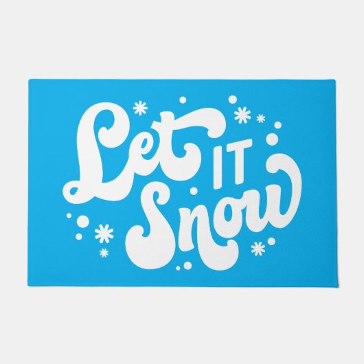 Laat het winterontwerp sneeuwen deurmat (Voorkant)