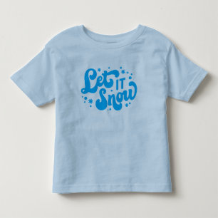 Laat het winterontwerp sneeuwen kinder shirts