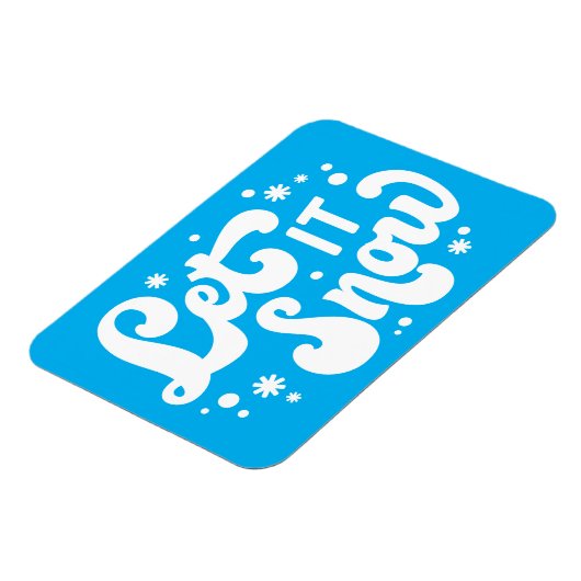 Laat het winterontwerp sneeuwen magneet (Linkerzijde)
