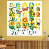 Laat het zijn canvas afdruk (Insitu (Woonkamer))