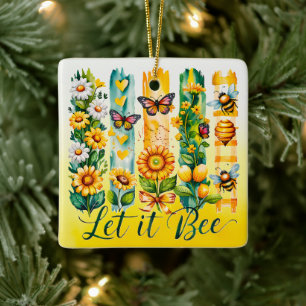 Laat het zijn keramisch ornament