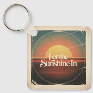 Laat het zonlicht binnen sleutelhanger