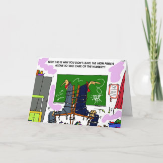 Laat Hoogpriesters niet alleen in de kinderkamer a Bedankkaart