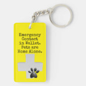 Laat ICE Contact Alert Sleutelhanger (achterkant)