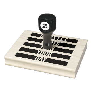 Laat idioten je dag niet verpesten Funny Sarcasme Rubberstempel