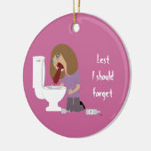 Laat ik de braakdatum vergeten keramisch ornament (Links)
