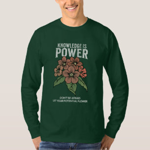 laat je bloemenliefhebber je bloemen t-shirt
