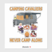 Laat je Cavalier's Inner Camper ontketenen: Fun Ca Sticker (Vel)