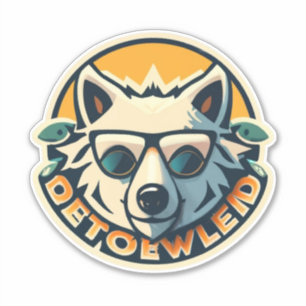 Laat je creativiteit de vrije loop met Wolf-thema Sticker