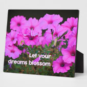 Laat je dromen bloesem bloeien fotoplaat (Zijkant)