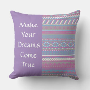 " Laat je dromen komen" Aztec Pillow Kussen