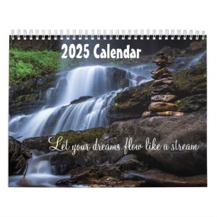 Laat je dromen stromen als een stroom 2025 kalender