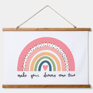 Laat je dromen uitkomen met echte regenboog hangend wandkleed