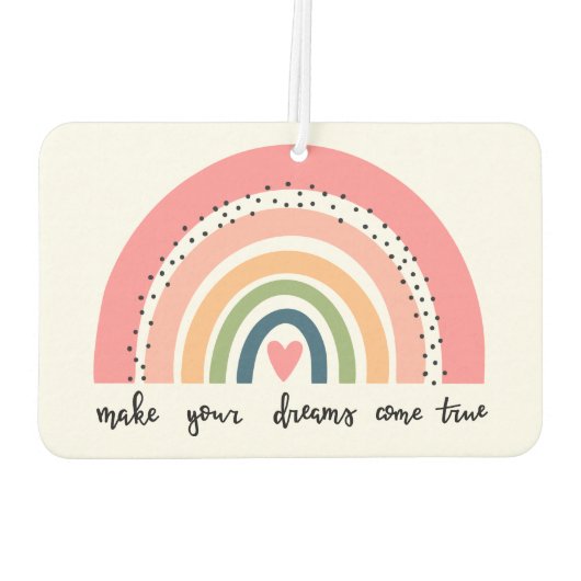 Laat je dromen uitkomen met echte regenboog luchtverfrisser (Achterkant)