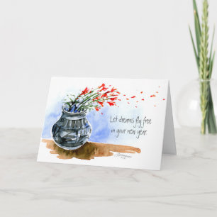 Laat je dromen vollopen Wenskaart Kaart