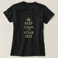 Laat je eigen kalm houden shirt parodie