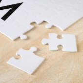 Laat je eigen kalmte houden - zwart poster legpuzzel (Zijkant)