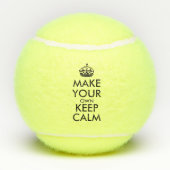 Laat je eigen kalmte houden - zwart poster tennisballen (Achterkant)
