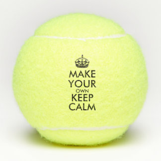 Laat je eigen kalmte houden - zwart poster tennisballen