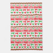 Laat je eigen kleine kerkerkerst theedoek (Verticaal)