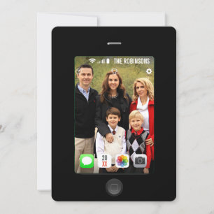 Laat je favoriete kerstfoto zien feestdagenkaart