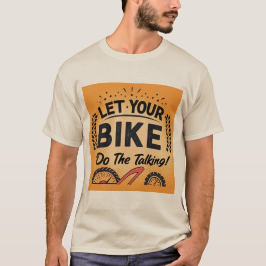 Laat je fiets het woord voeren t-shirt (Voorkant)