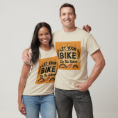 Laat je fiets het woord voeren t-shirt (Unisex)