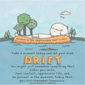 Laat je geest afdrijven sticker (Voorkant)