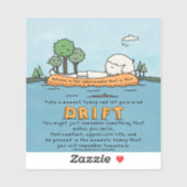 Laat je geest afdrijven sticker (Vel)