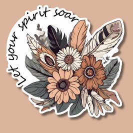 Laat je geest Boheemse waterdicht opstijgen Sticker