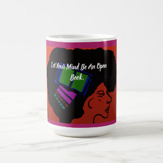 Laat je geest een open boek zijn koffiemok
