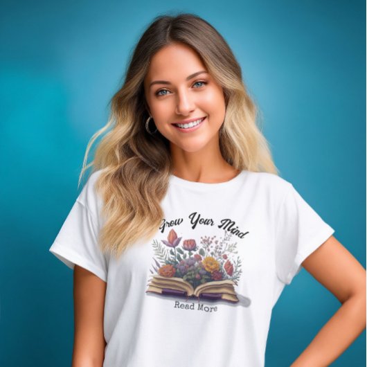 Laat je geest groeien, lees meer t-shirt