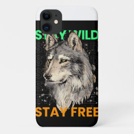 "Laat je geest los: beste blijf wild motivatie iPhone 11 Hoesje