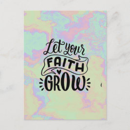 Laat je geloof groeien briefkaart