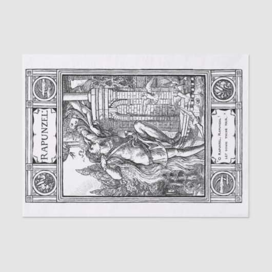 Laat je haar zakken! tissuepapier (Voorkant)