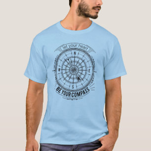 Laat je hart je kompas zijn t-shirt