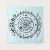 Laat je hart je kompas zijn wandkleed (Voorkant (horizontaal))