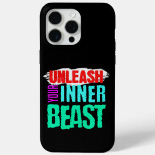 "Laat je innerlijke beest los" iPhone 15 Pro Max Hoesje
